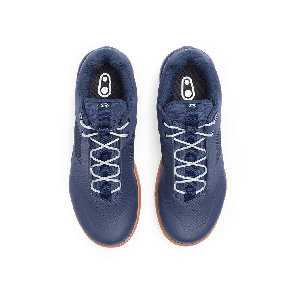 ZAPATOS MALLET CORDON - NAVY / PLATA - SUELA NAT 10