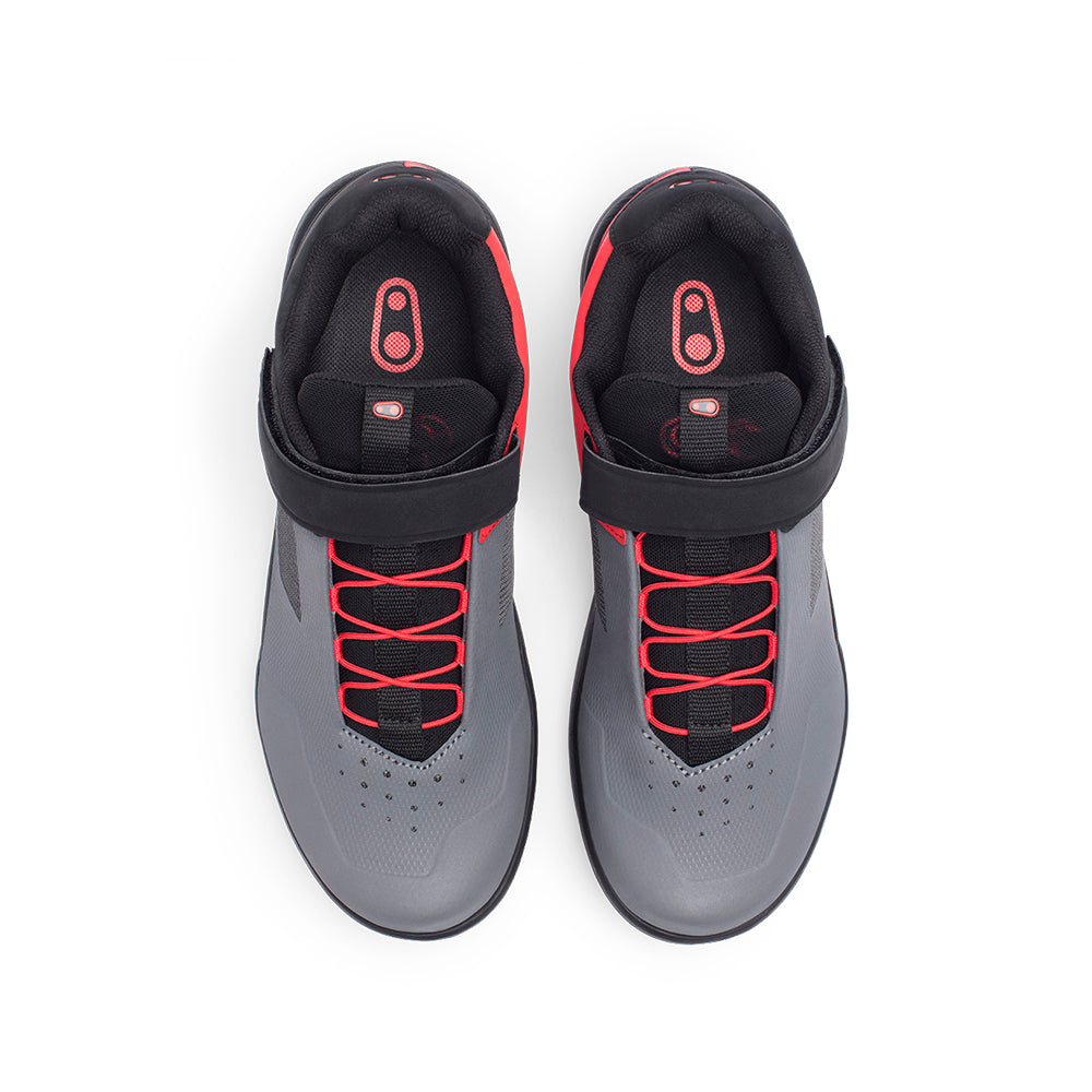 ZAPATOS STAMP SPEEDLACE GRIS / ROJO - SUELA NEG 7.5