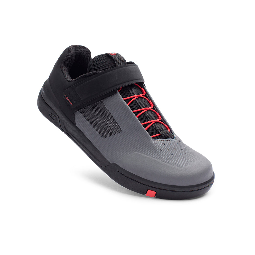 ZAPATOS STAMP SPEEDLACE GRIS / ROJO - SUELA NEG 7.5